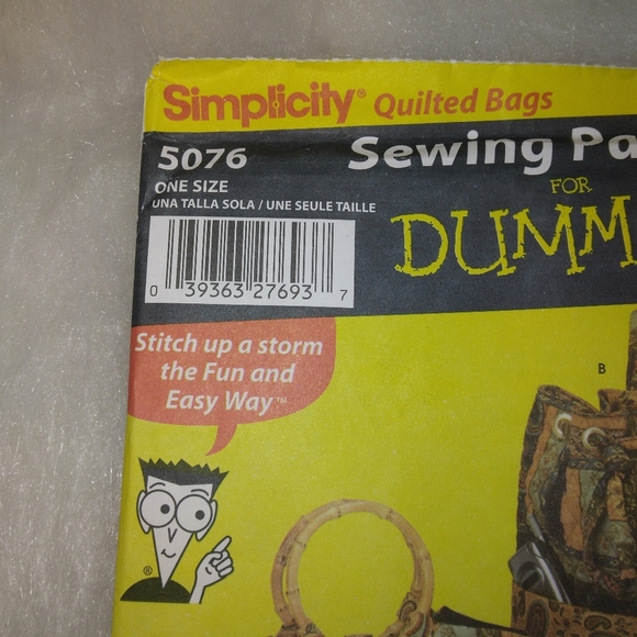 Simplicity 5076 Bags in 4 styles, Sewing for Dummies - Picture 2 of 4